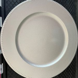 Silver charger plates